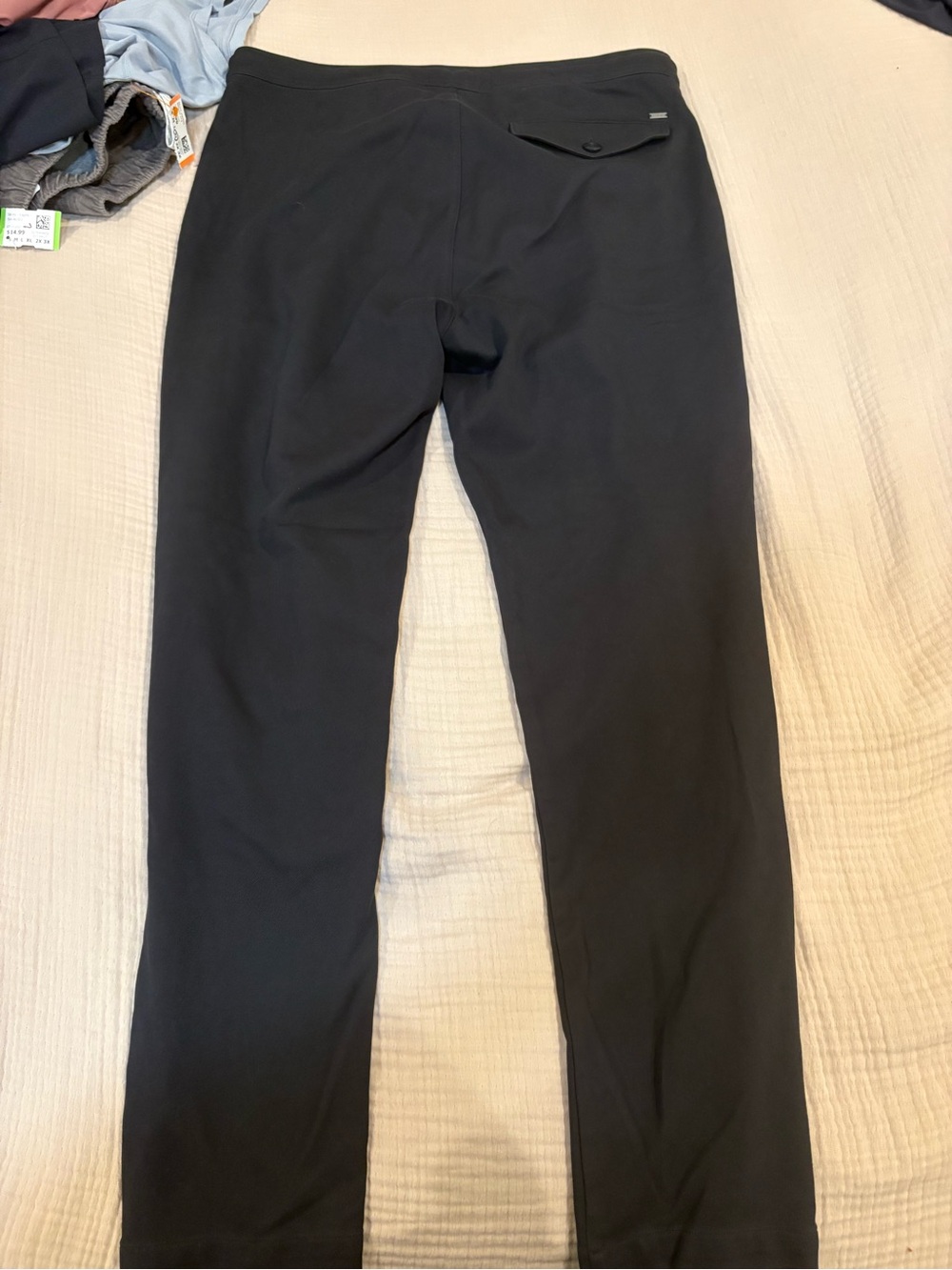 VUORI Solana Pant Twill Knit Size L Black Pull On Drawstring Pocket V450 - Picture 2 of 11